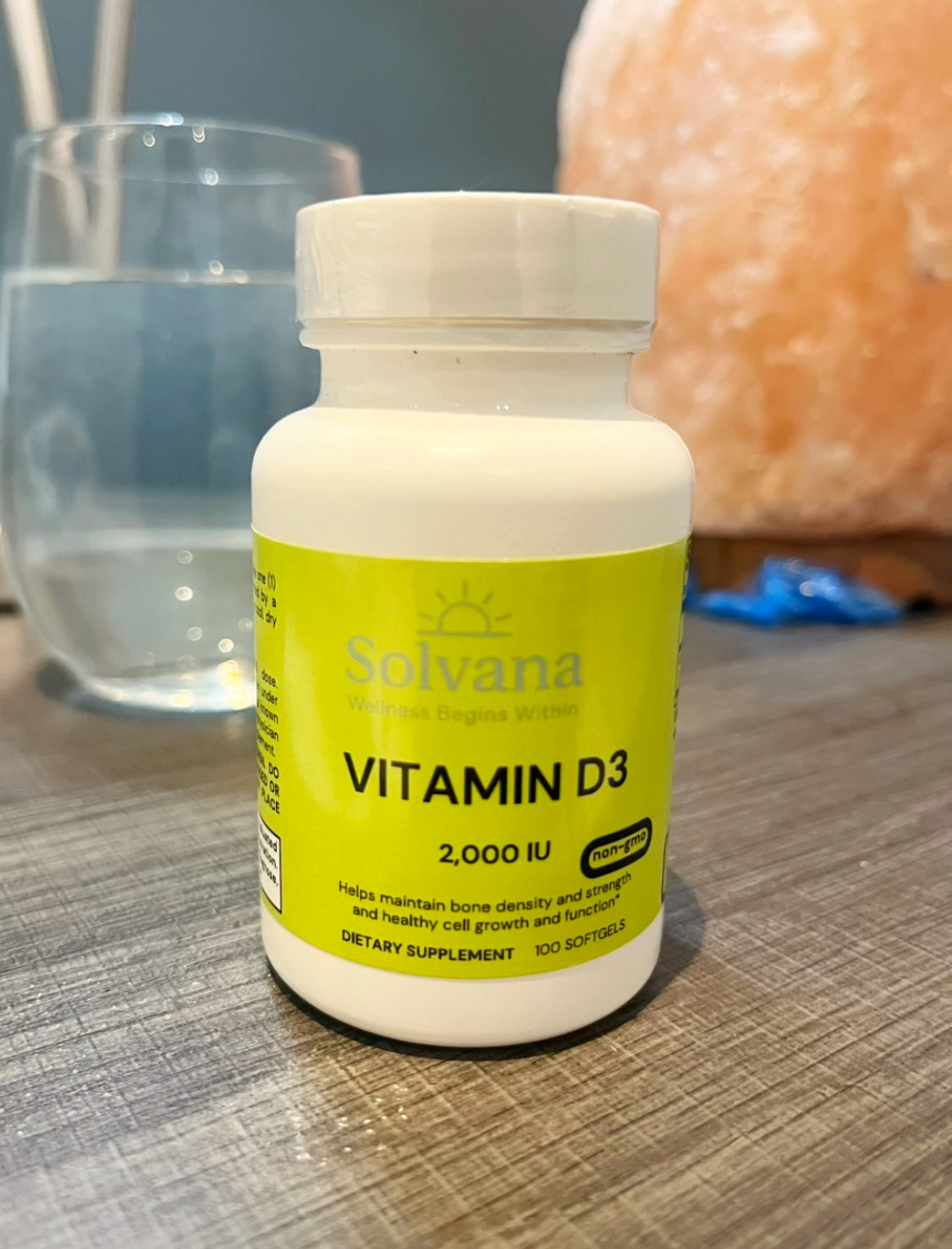 Solvana Vitamin D3 2,000 IU – Immune Support, Bone & Mood Health – 60 Softgels
