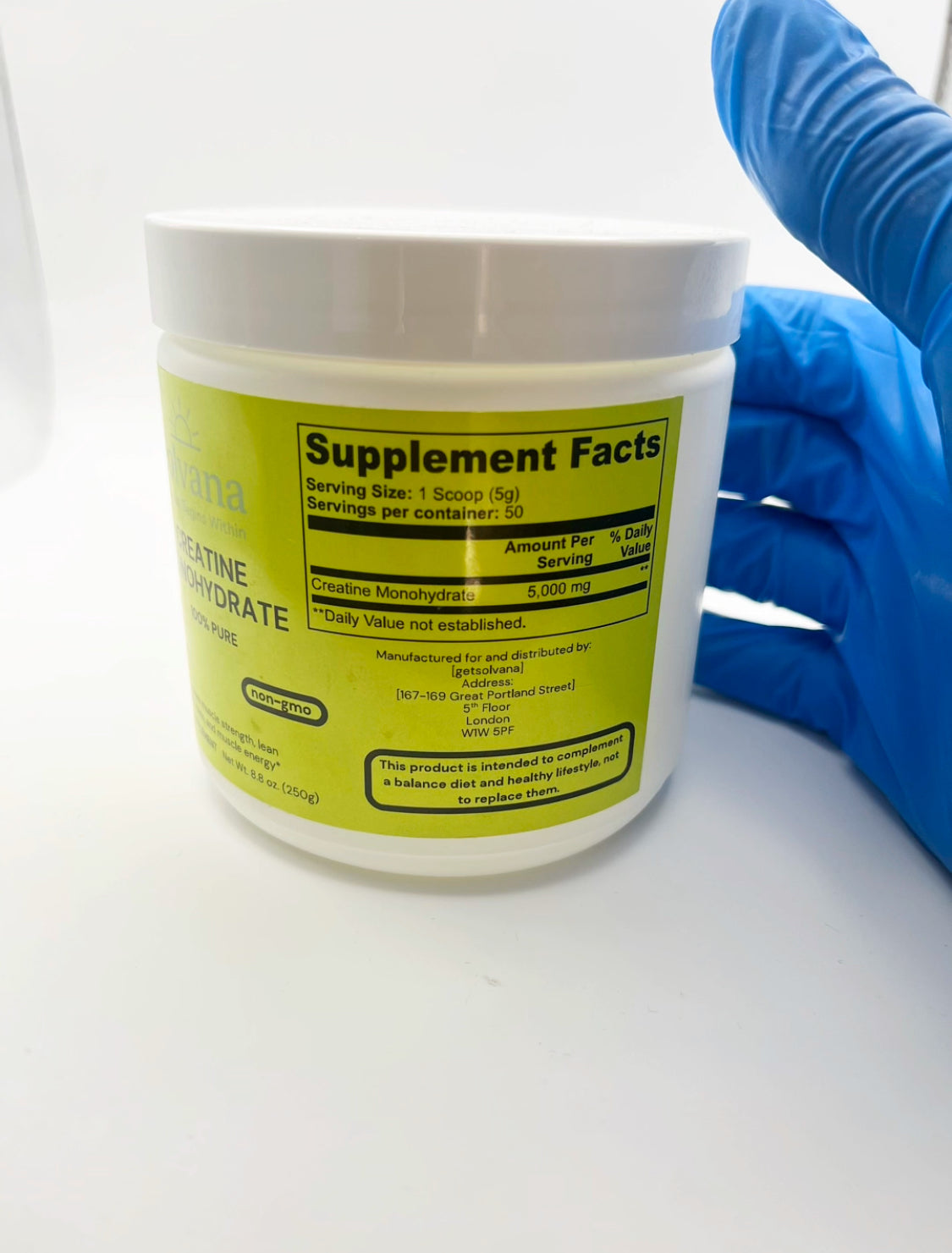 Solvana® Creatine Monohydrate – 100% Pure Micronized Powder | Strength, Power & Muscle Support