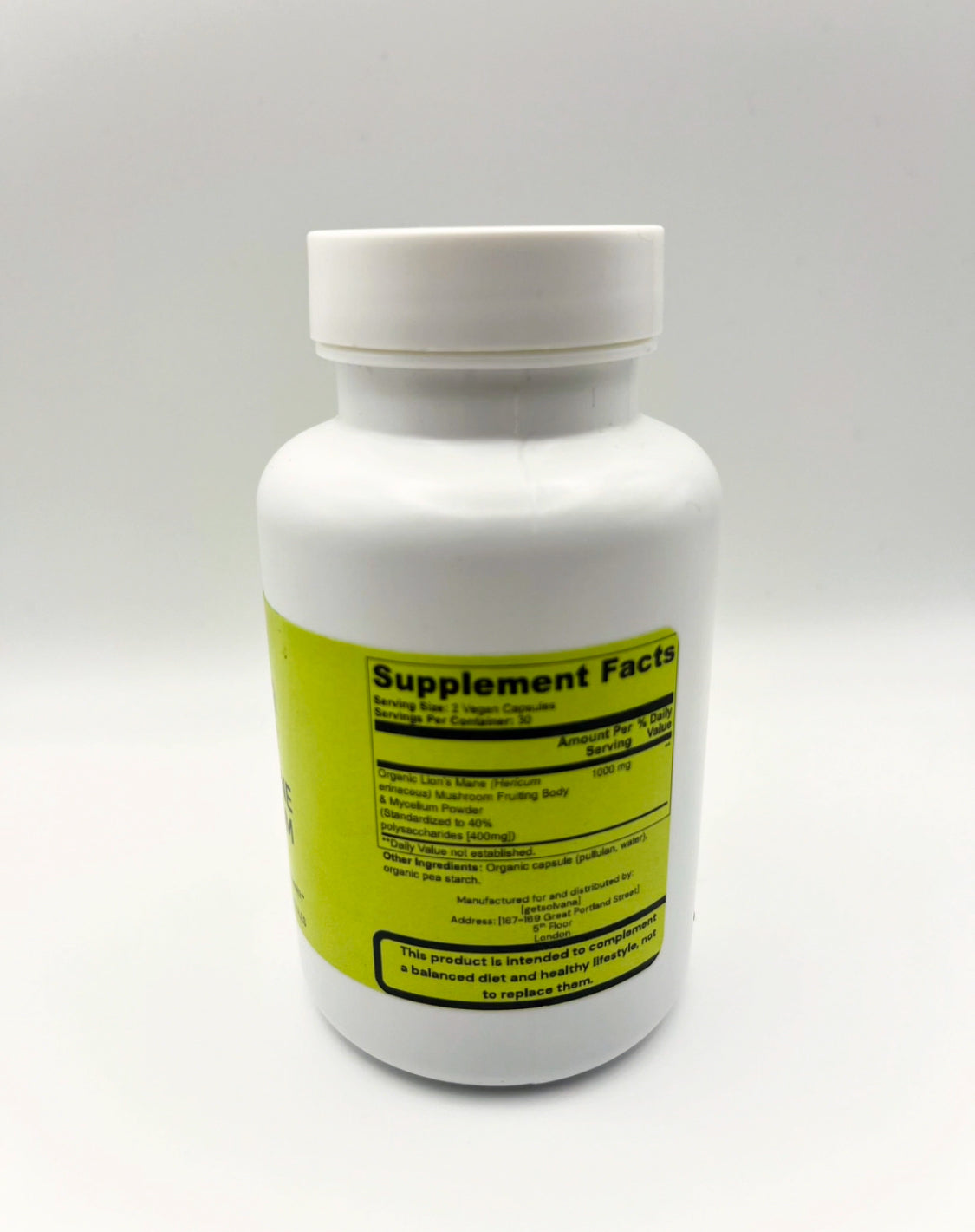 Solvana Lion’s Mane Mushroom – Focus, Memory & Cognitive Support – 60 Capsules