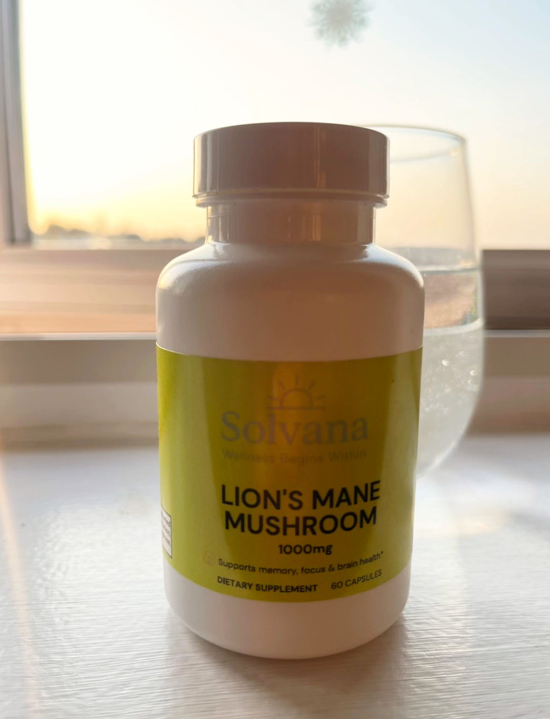 Solvana Lion’s Mane Mushroom – Focus, Memory & Cognitive Support – 60 Capsules